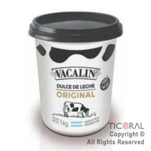 DULCE DE LECHE VACALIN FAMILIAR 6 X 1kGR ENVASE PLASTICO